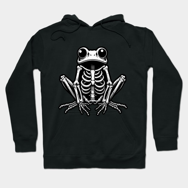 Frog skeleton Hoodie by Linys